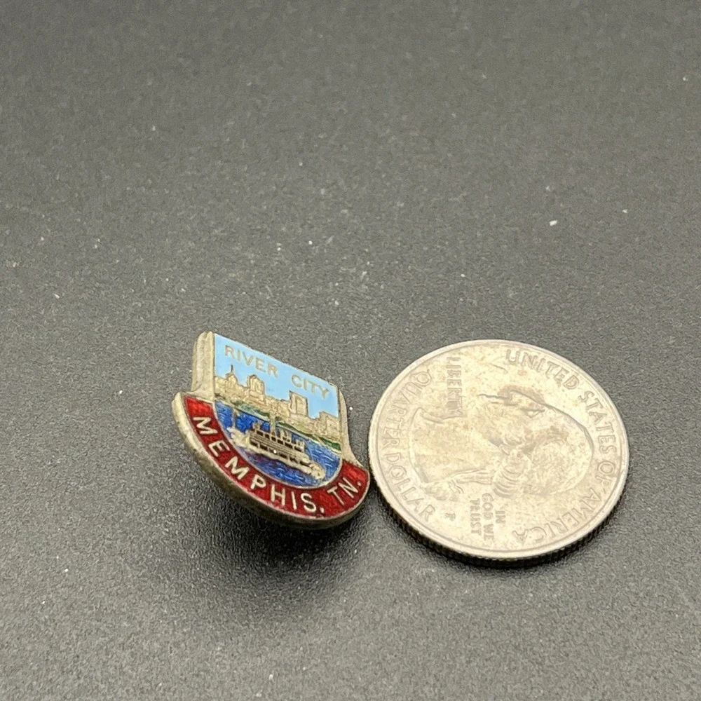 Memphis Tennessee River City United States Of America Lapel‎ Hat Pin